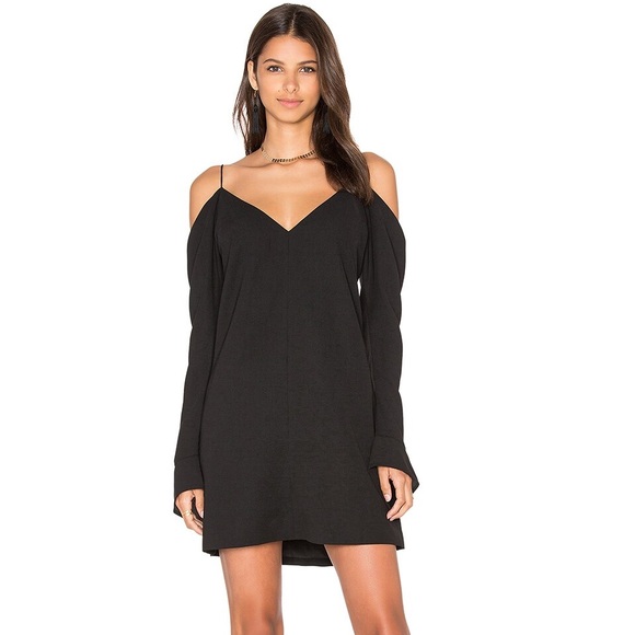 C/MEO COLLECTIVE Cold Shoulder LS Dress - Picture 1 of 7